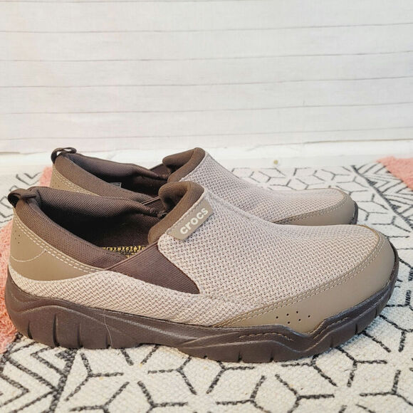 CROCS SWIFTWATER EDGE MESH SLIP ON LOAFER, sz 11 - Picture 4 of 10